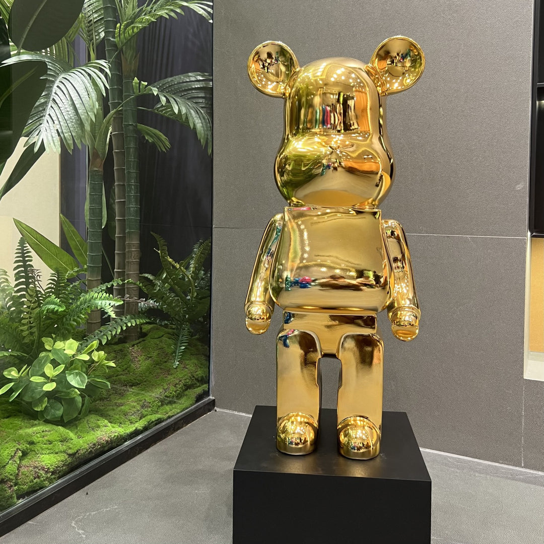 Decorative Resin Bear Figurine for Home Decor