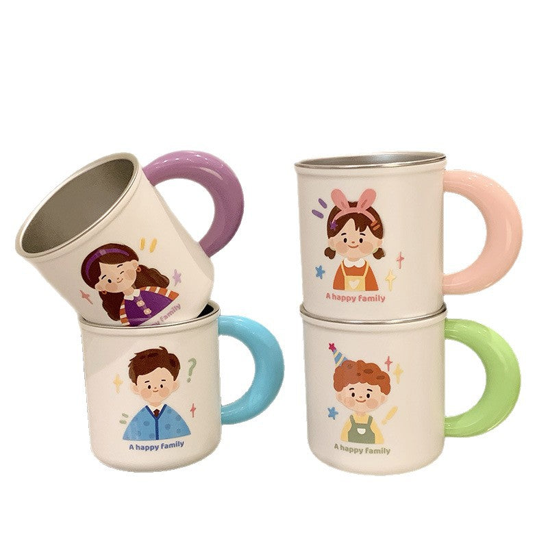 Ceramic mug with cheerful family design Kalsten