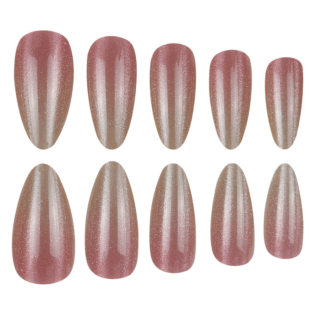 Elegant Glitter Ombre Press-On Nails Kalsten