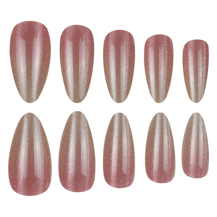 Elegant Glitter Ombre Press-On Nails Kalsten