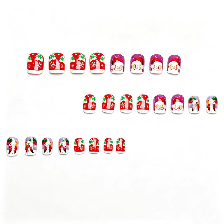 Artificial nails with festive Santa design Kalsten