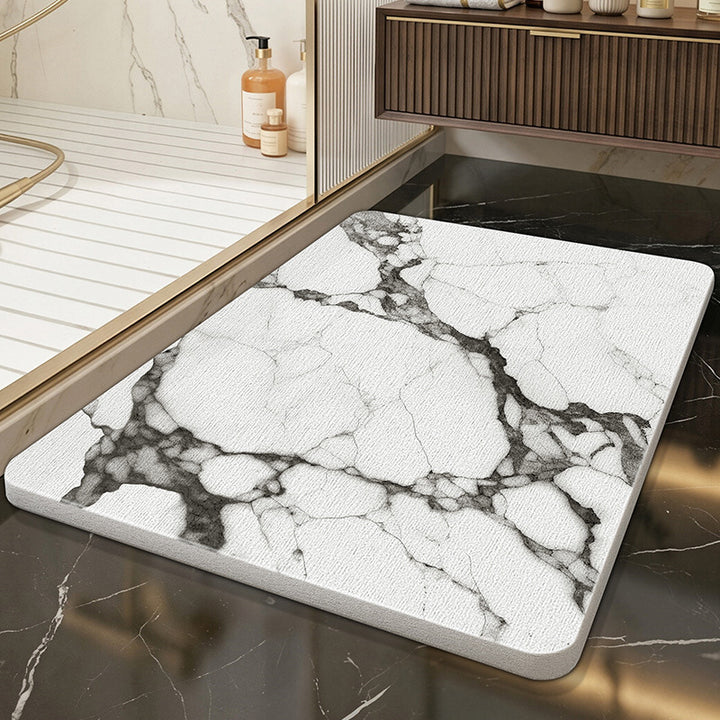Marble Design Bath Mat Kalsten