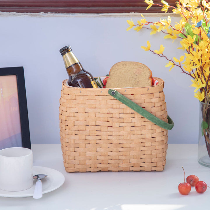 Handwoven Market Basket with Liner Kalsten