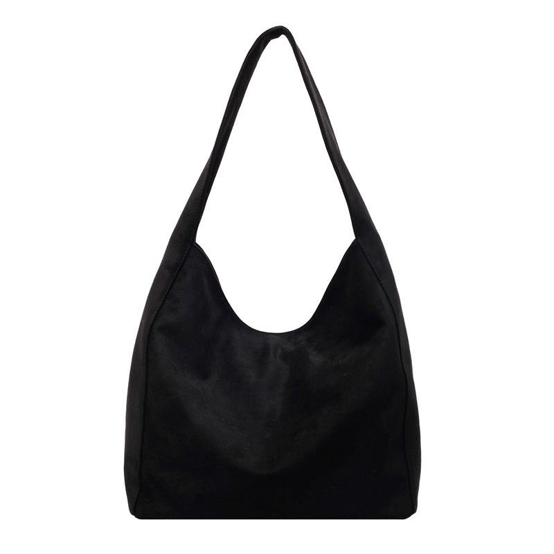 Soft Suede Hobo Tote Bag