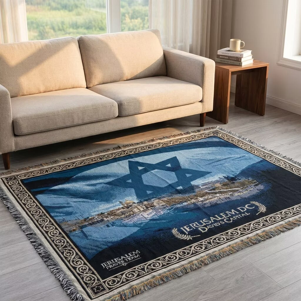 Artistic Star of David Tapestry Blanket
