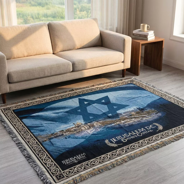Artistic Star of David Tapestry Blanket