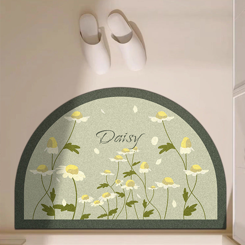 Playful Giraffe Themed Bath Mat