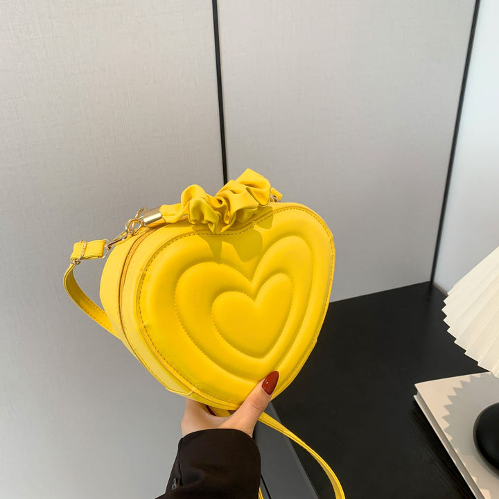 Heart-Shaped Handheld Crossbody Bag