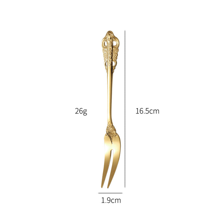 Elegant fish fork with artistic handle design Kalsten