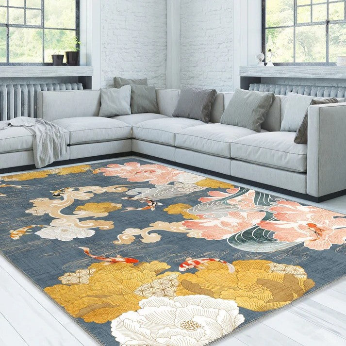 Botanical Pattern Area Rug