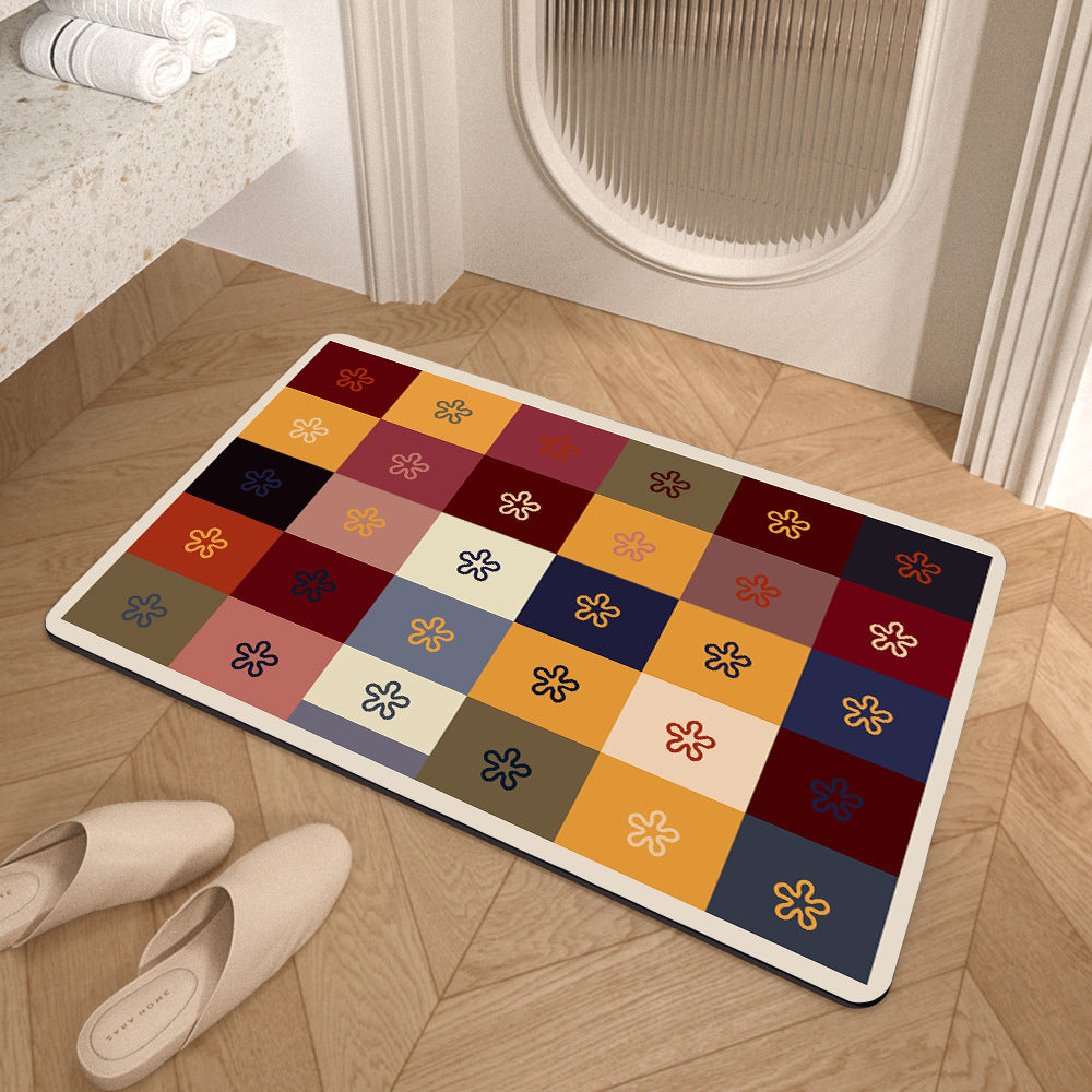 Geometric Pattern Bath Mat Kalsten