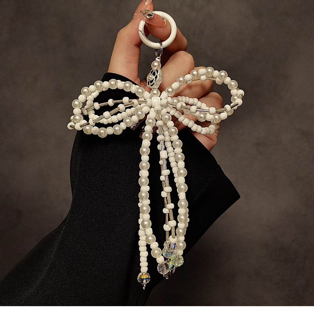 Decorative Beaded Bow Keychain Kalsten