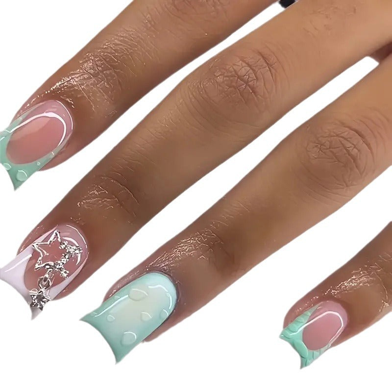 Artistic Press-On Nail Set with Unique Designs Kalsten