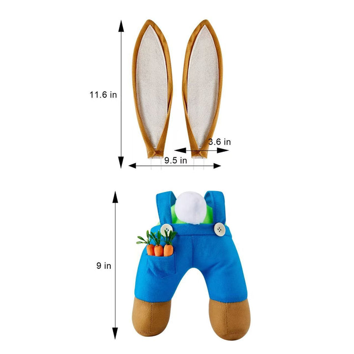 Plush costume with rabbit ears