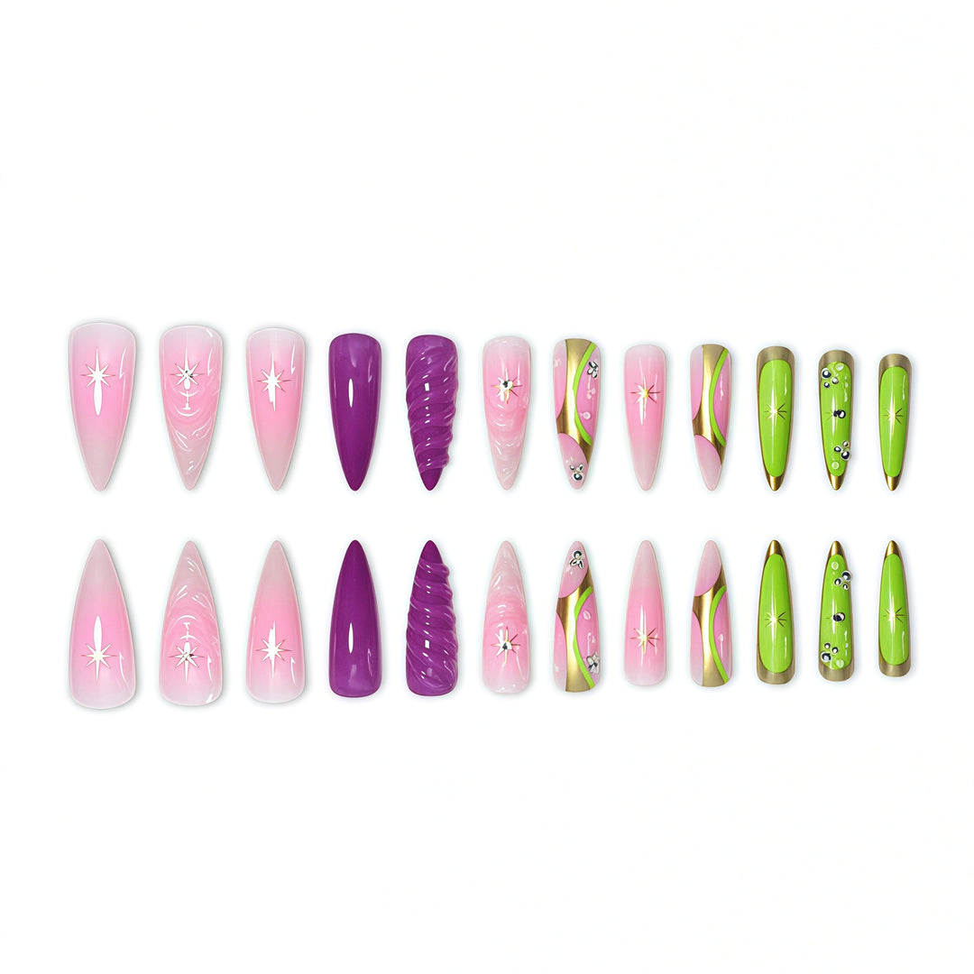 Artistic Press-On Nail Set Kalsten