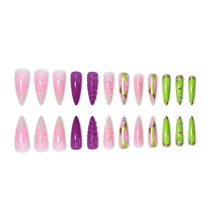 Artistic Press-On Nail Set Kalsten