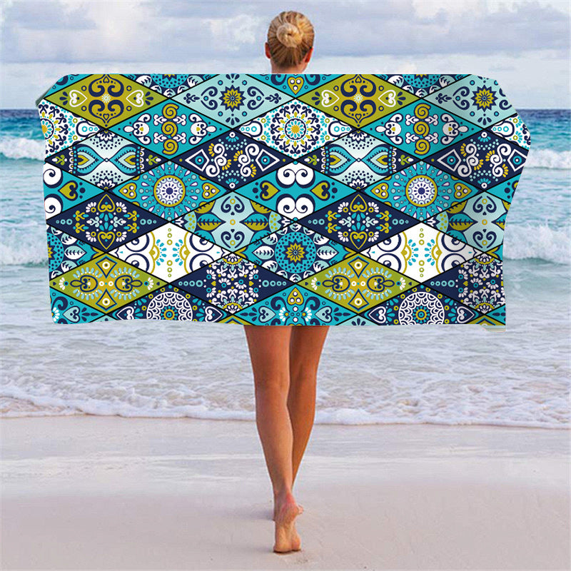 Beach towel with unique graphic pattern Kalsten