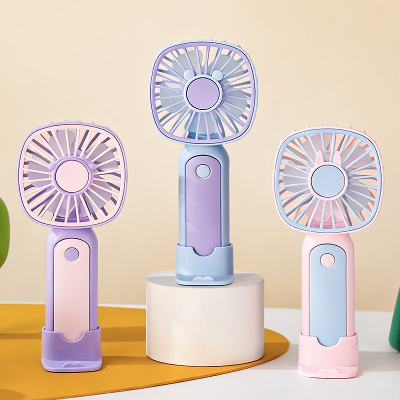 Women's Portable Hand Fan with Flexible Tilt Angle Kalsten