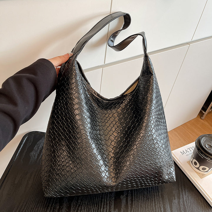 Textured Leather Tote
