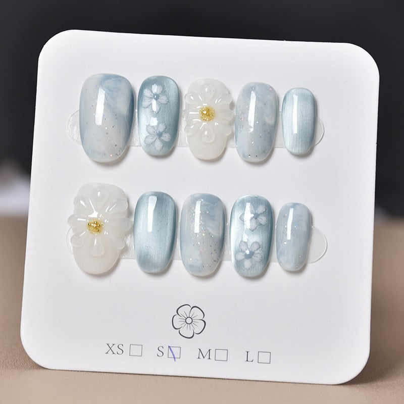 Premium Rhinestone-Embellished Nail Art Extensions Kalsten