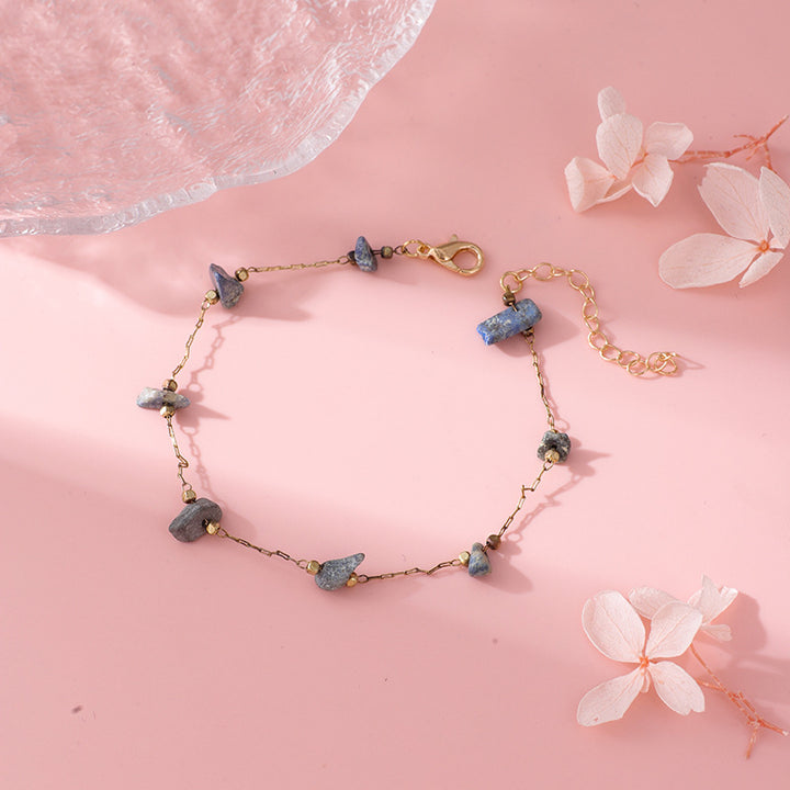 Rose Quartz Charm Anklet Kalsten