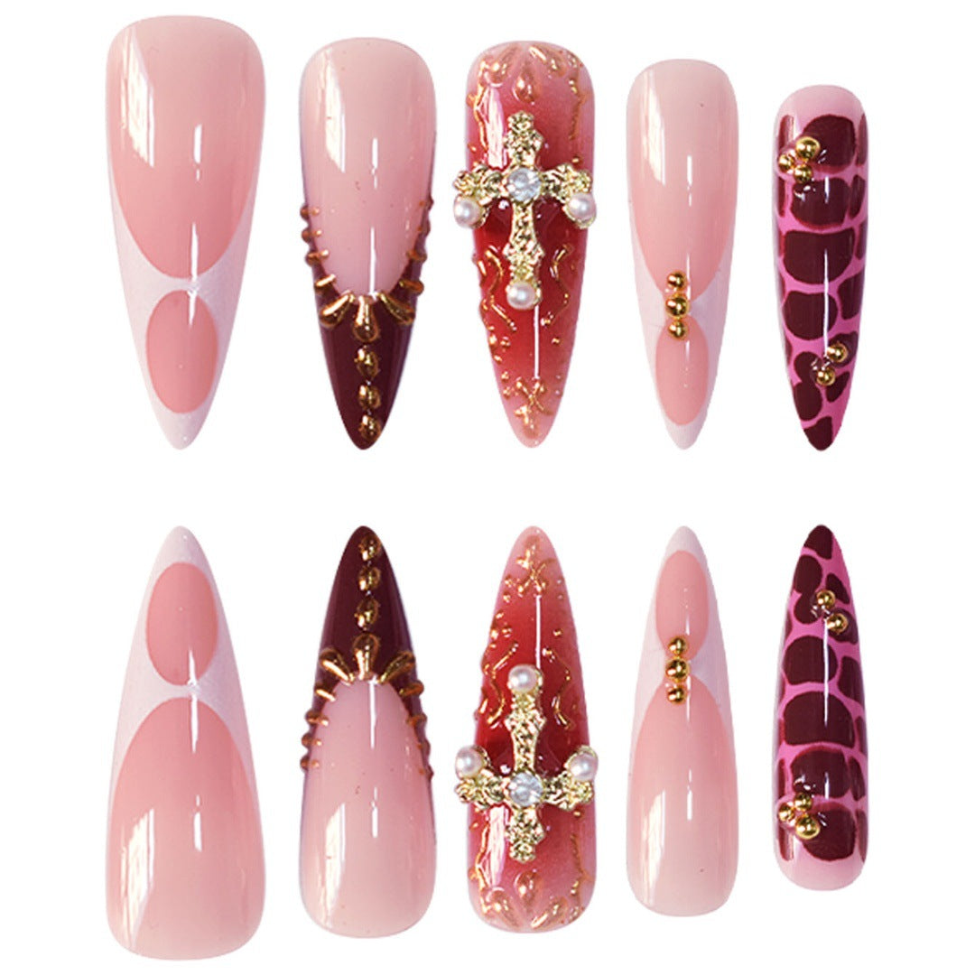 Glamorous Decorative Stiletto Press-On Nail Set Kalsten