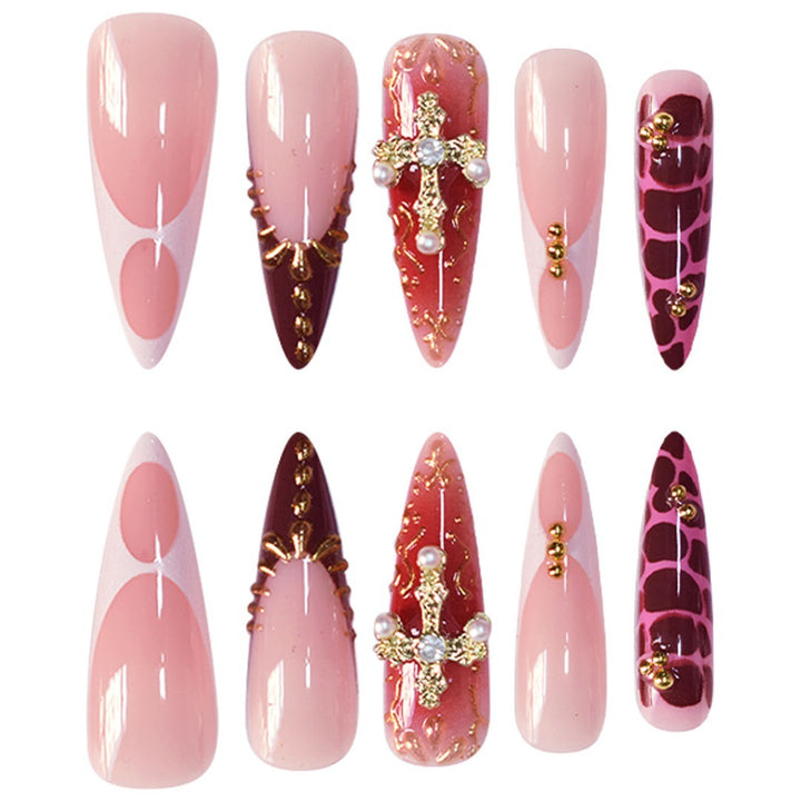 Glamorous Decorative Stiletto Press-On Nail Set Kalsten