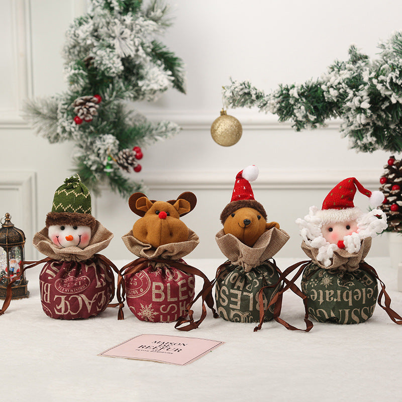 Cute Christmas gnome with gift sack Kalsten