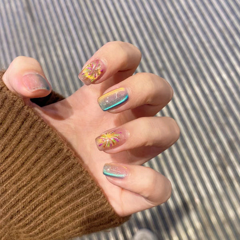 Ombre Press-On Nails with Glossy Finish Kalsten