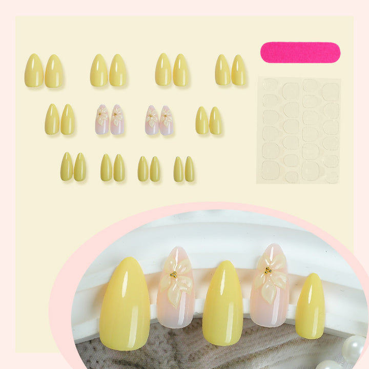 Creative nail art set with delicate floral designs Kalsten