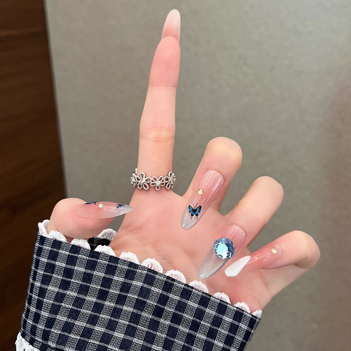 Decorative Rhinestone Press-On Nail Extensions Kalsten