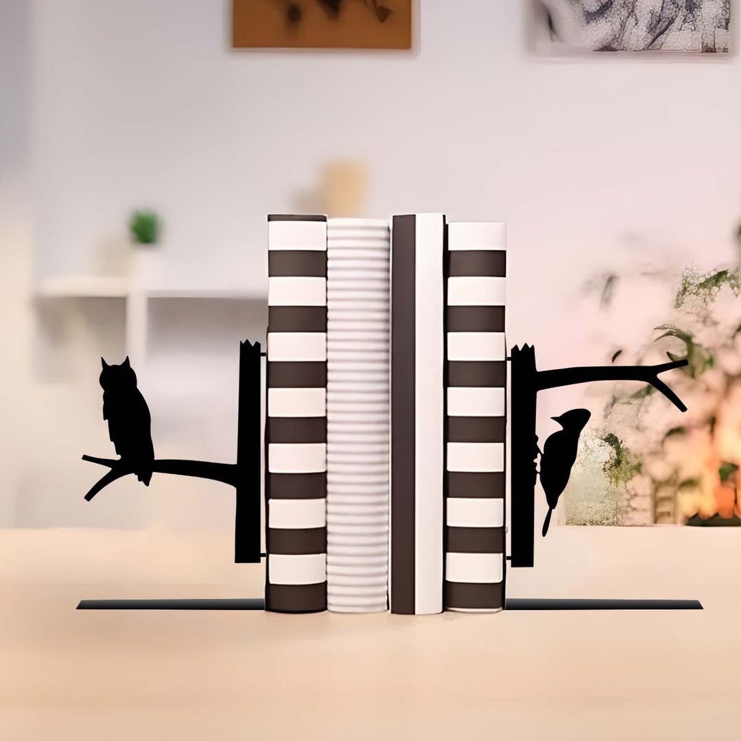 Decorative Bird-Themed Bookends