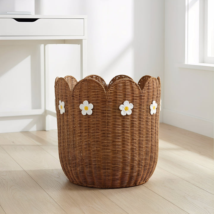 Decorative basket with wavy edge Kalsten