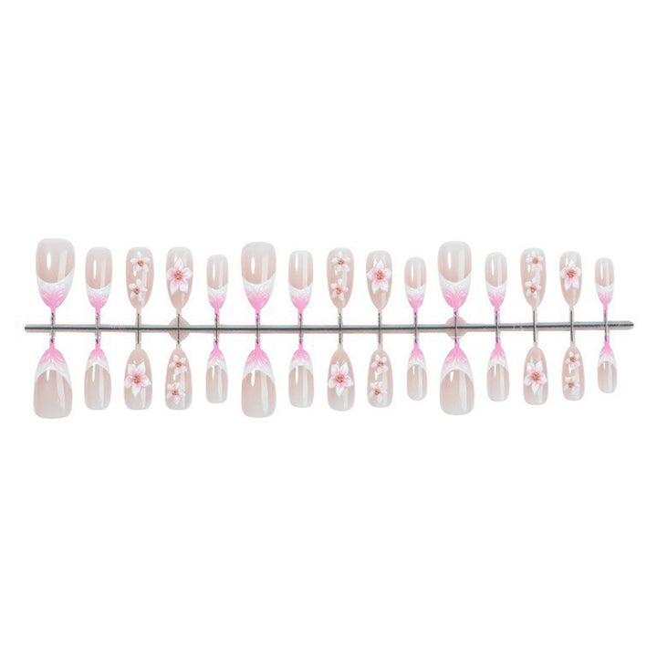 Decorative Floral Design Press-On Nails Kalsten