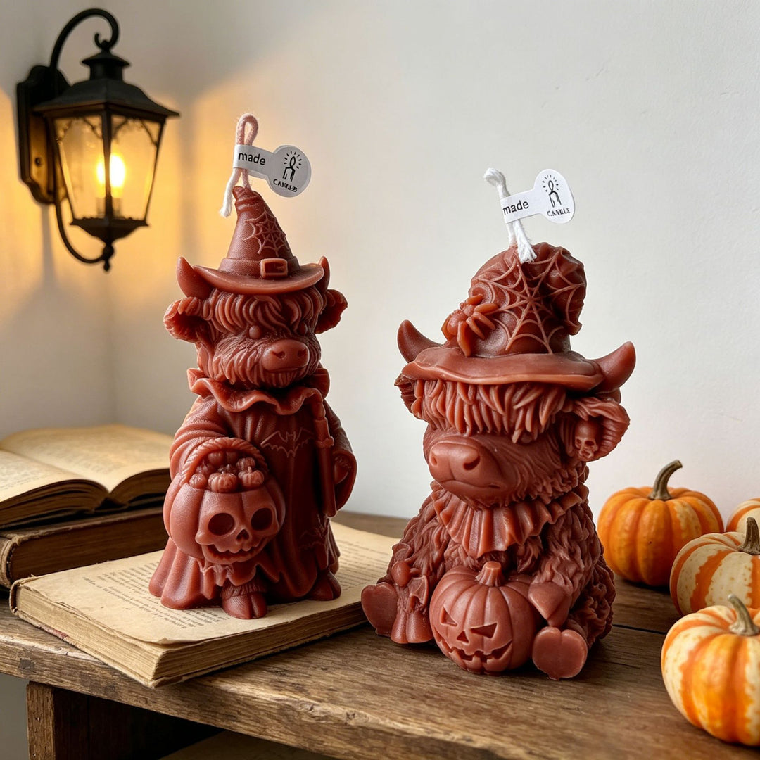 Pumpkin-Shaped Candle Holder