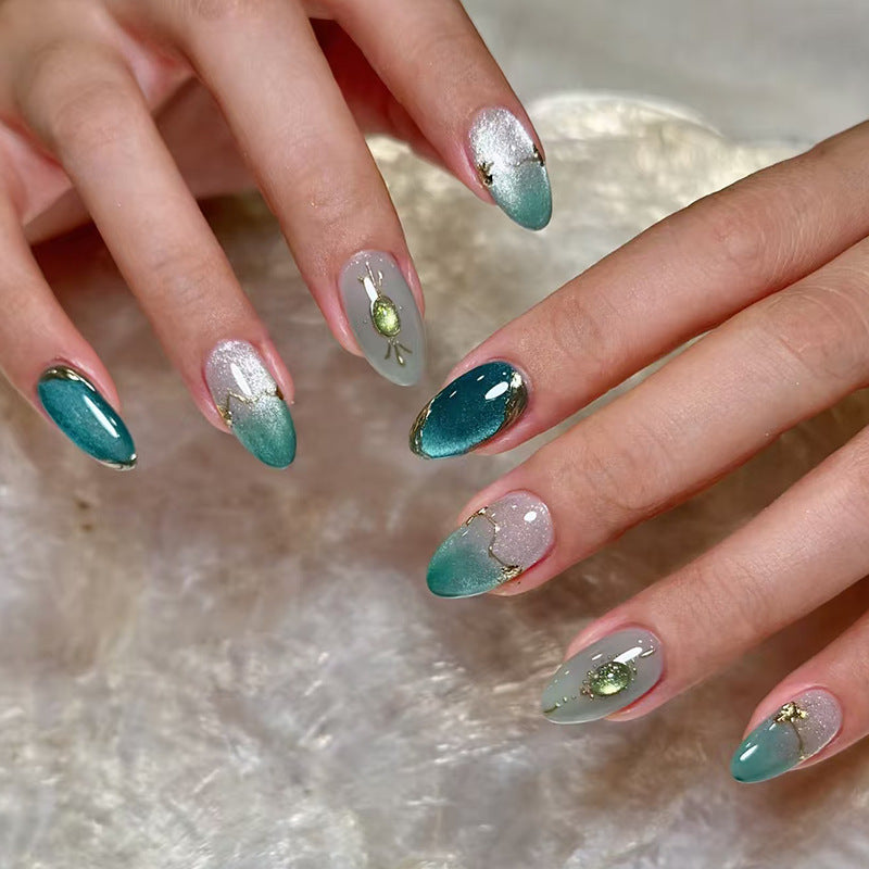 Glamourous Artistic Press-On Nail Set Kalsten