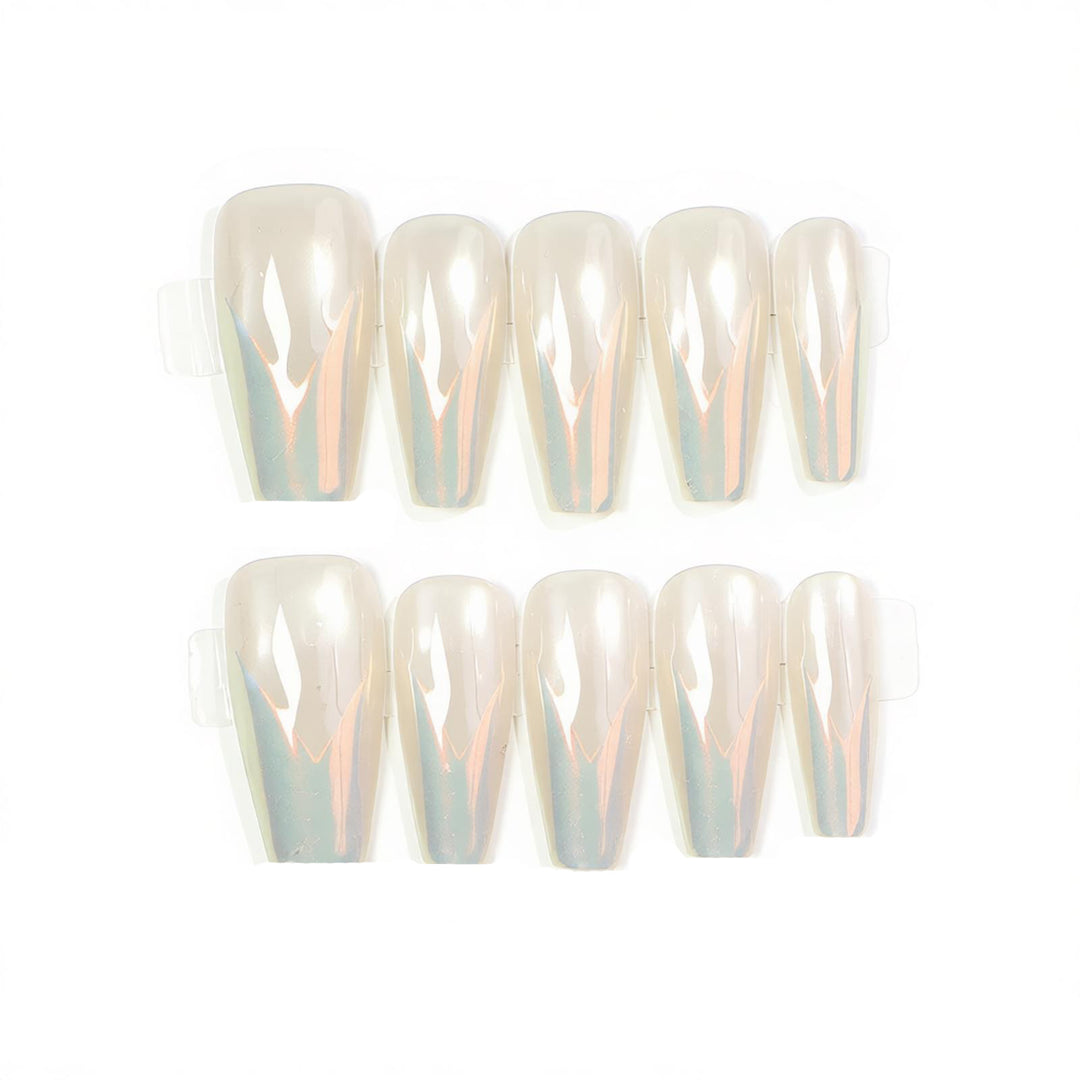 Glossy Stiletto Press-On Nail Art Kalsten