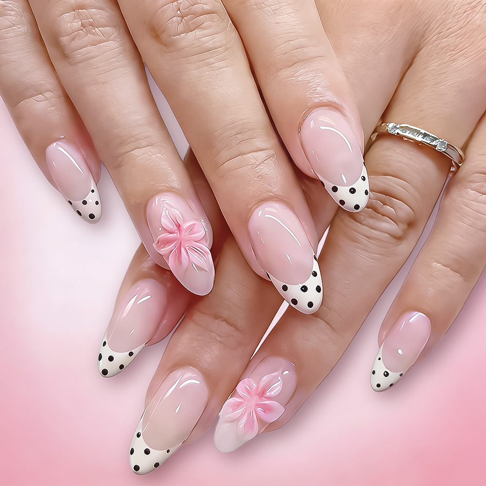 Elegant Floral Design Press-On Nail Tips Kalsten
