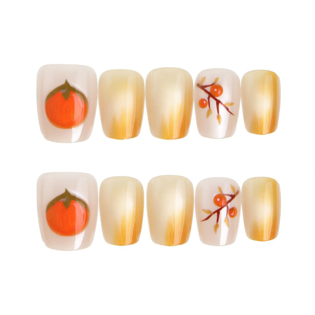 Seasonal Fruit-Themed Press-On Nail Art Kalsten