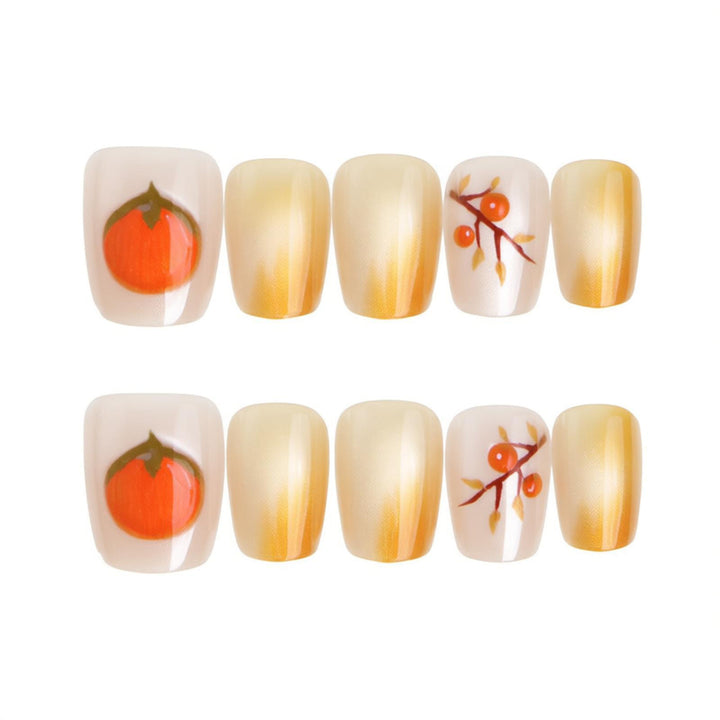Seasonal Fruit-Themed Press-On Nail Art Kalsten
