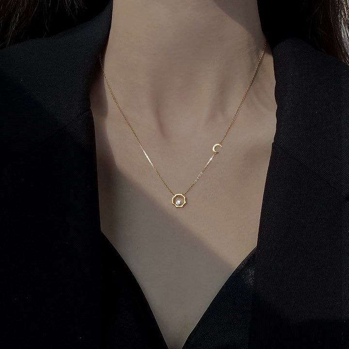 Elegant Geometric Pendant Necklace Kalsten