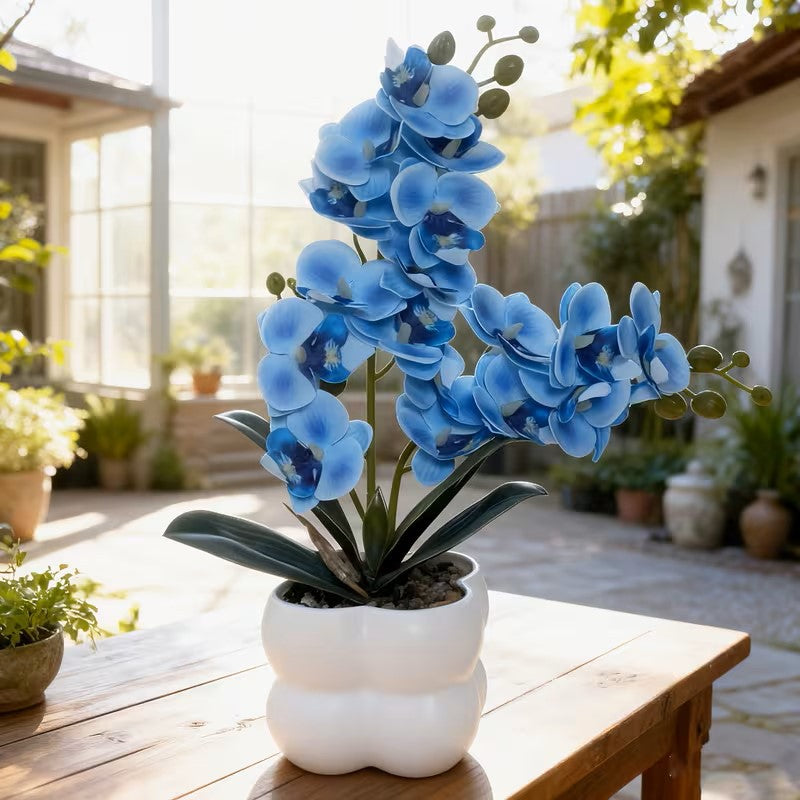 Lifelike Orchid Table Centerpiece