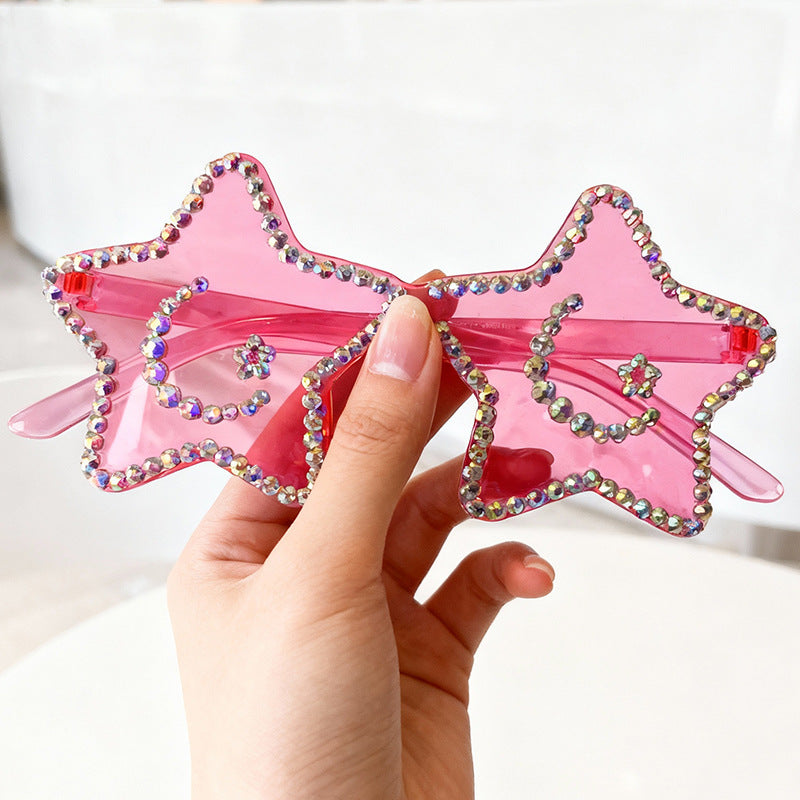 Star-Shaped Rhinestone Sunglasses Kalsten