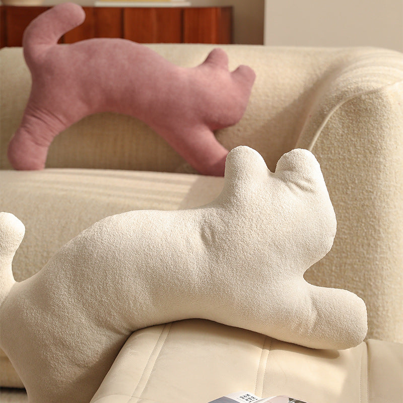 Cozy cat-shaped neck pillow made of microfleece Kalsten