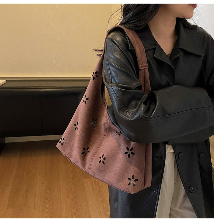 Floral Cut-Out Slouchy Tote Kalsten