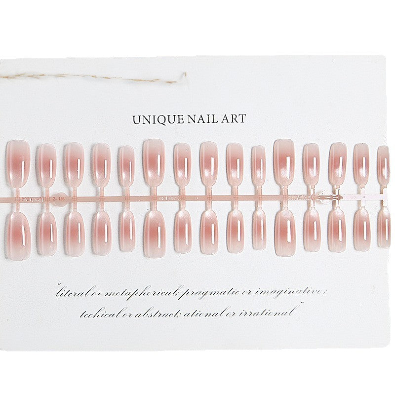 Acrylic nail set with elegant ombre effect and high gloss finish Kalsten