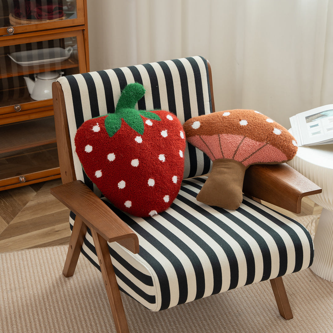 Cactus decorative pillow made of cord fabric with hand-stitched spikes and soft filling Kalsten