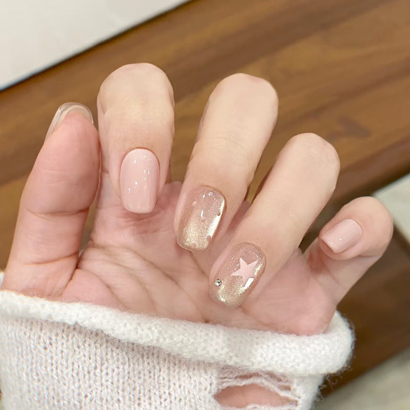 Decorative Glitter Star Press-On Nails Kalsten