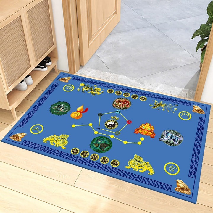Decorative Zodiac-Themed Area Mat