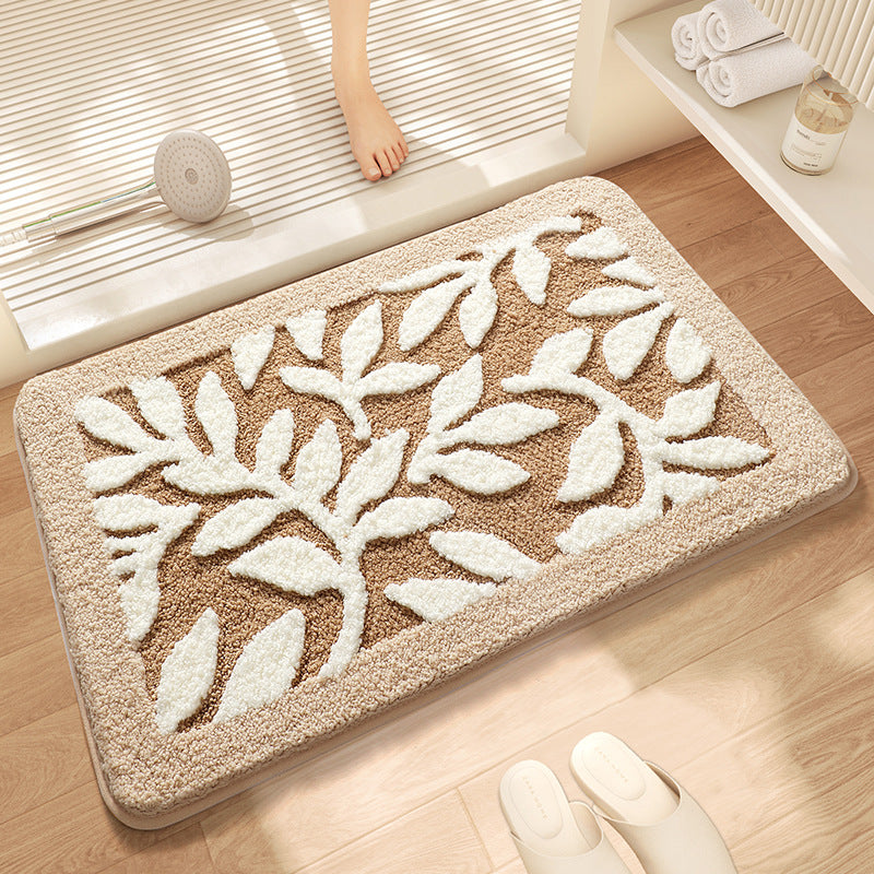 Unisex Textured Stone Pattern Bathroom Mat Kalsten